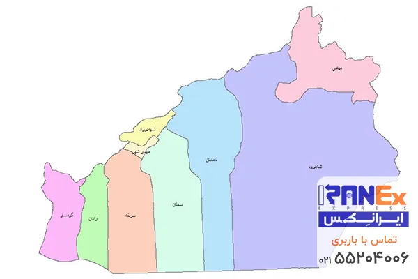 باربری نیسان از تهران به شهرهای استان سمنان