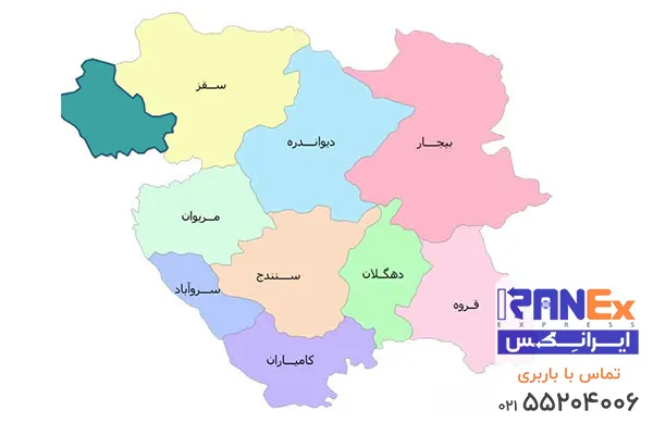 باربری نیسان تهران به کردستان